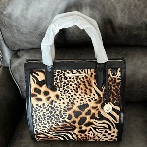 NWT Brahmin Caroline in Natural Fontella Genuine Leather. Smoke and flaw free!